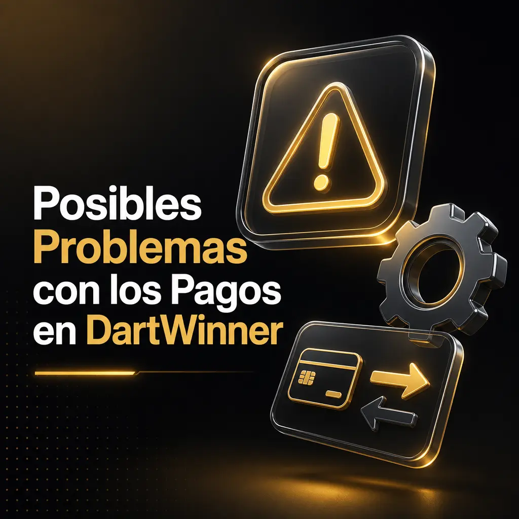 Soluciones a problemas comunes de pagos en DartWinner: depósitos, retiros, verificación y límites de transacción.